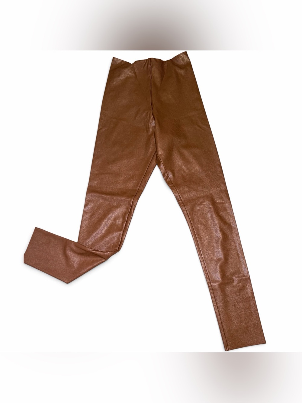 Commando Faux Leather Leggings in Chestnut Brown